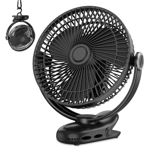 Nuerst 8 in Rechargeable Clip-On Fan