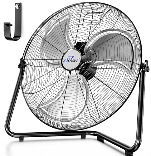 iLiving 20 in Heavy Duty Floor and Wall Mount Fan
